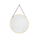 James Martin Annapolis 27.6" Round Anti-Fogging LED Mirror Brushed Gold 911-M27.6-BGD