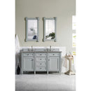 James Martin Brittany 60" Urban Gray Double Vanity with 3 cm Gray Expo Quartz Top 650-V60D-UGR-3GEX