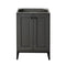 James Martin Chianti 24" Single Vanity Cabinet Mineral Grey Matte Black E303-V24-MG-MBK