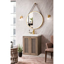 James Martin Chianti 20" Single Vanity Cabinet Whitewashed Walnut with White Glossy Resin Countertop E303-V20-WW-WG