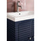 James Martin Linden 24" Single Vanity Cabinet Navy Blue with White Glossy Resin Countertop E213-V24-NVB-WG