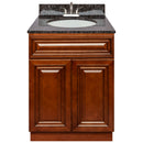 Brown Bathroom Vanity 24", Tan Brown Granite Top, Faucet LB5B TB254-24GN-5B