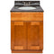 Brown Bathroom Vanity 24", Tan Brown Granite Top, Faucet LB3B TB254-24NP-3B