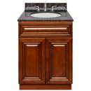 Brown Bathroom Vanity 24", Tan Brown Granite Top, Faucet LB4B TB258-24GN-4B