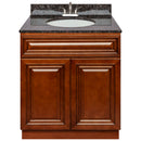 Brown Bathroom Vanity 30", Tan Brown Granite Top, Faucet LB5B TB314-30GN-5B