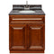 Brown Bathroom Vanity 30", Tan Brown Granite Top, Faucet LB6B TB314-30GN-6B