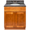 Brown Bathroom Vanity 30", Tan Brown Granite Top, Faucet LB3B TB314-30NP-3B