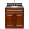 Brown Bathroom Vanity 30", Tan Brown Granite Top, Faucet LB7B TB318-30GN-7B