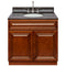 Brown Bathroom Vanity 36", Tan Brown Granite Top, Faucet LB7B TB378-36GN-7B