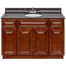 Brown Bathroom Vanity 48", Tan Brown Granite Top, Faucet LB5B TB494-48GN-5B