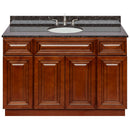 Brown Bathroom Vanity 48", Tan Brown Granite Top, Faucet LB4B TB498-48GN-4B