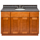 Brown Bathroom Vanity 48", Tan Brown Granite Top, Faucet LB4B TB498-48NP-4B