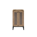 James Martin Chianti 20" Single Vanity Cabinet Whitewashed Walnut Matte Black E303-V20-WW-MBK