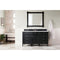 James Martin Brittany 60" Single Vanity Black Onyx with 3 cm Classic White Quartz Top 650-V60S-BKO-3CLW