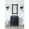 James Martin Brittany 30" Single Vanity Black Onyx with 3 cm Cala Blue Quartz Top 650-V30-BKO-3CBL