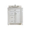 James Martin Bristol 30" Single Vanity Bright White with 3 cm Eternal Serena Quartz Top 157-V30-BW-3ESR