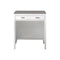 James Martin Addison 30" Free-standing Countertop Unit Makeup Counter Glossy White with 3 cm Grey Expo Quartz Top E444-CU30-GW-3GEX