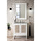 James Martin Athens 30" Single Vanity Cabinet Glossy White with 3 cm Gray Expo Quartz Top E645-V30-GW-3GEX