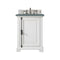 James Martin Providence 26" Single Vanity Cabinet Bright White with 3 cm Cala Blue Quartz Top 238-105-V26-BW-3CBL