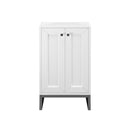 James Martin Chianti 20" Single Vanity Cabinet Glossy White Matte Black E303-V20-GW-MBK