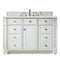 James Martin Bristol 48" Single Vanity Bright White with 3 cm Eternal Serena Quartz Top 157-V48-BW-3ESR