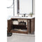 James Martin Athens 36" Single Vanity Cabinet Mid Century Acacia with 3 cm Classic White Quartz Top E645-V36-MCA-3CLW