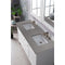 James Martin Palisades 60" Double Vanity Bright White with 3 cm Grey Expo Quartz Top 527-V60D-BW-3GEX