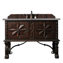 James Martin Balmoral 48" Single Vanity Cabinet Antique Walnut with 3 cm Grey Expo Quartz Top 150-V48-ANW-3GEX