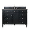 James Martin Brittany 48" Black Onyx Single Vanity with 3 cm Grey Expo Quartz Top 650-V48-BKO-3GEX