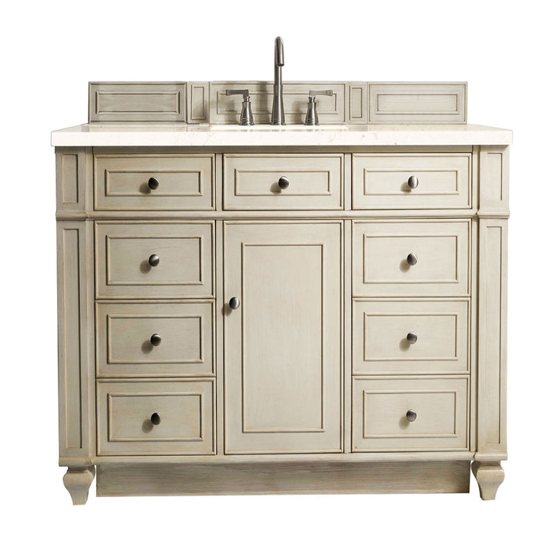 James Martin Bristol 48" Single Vanity Vintage Vanilla with 3 cm Eternal Marfil Quartz Top 157-V48-VV-3EMR