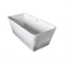 Atlantis Whirlpools Bealey 27" x 60" Artificial Stone Freestanding Bathtub