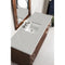 James Martin Metropolitan 60" Single Vanity American Walnut with 3 cm Eternal Serena Quartz Top 850-V60S-AWT-3ESR