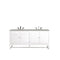 James Martin Athens 72" Double Vanity Cabinet Glossy White with 3 cm Eternal Serena Top E645-V72-GW-3ESR