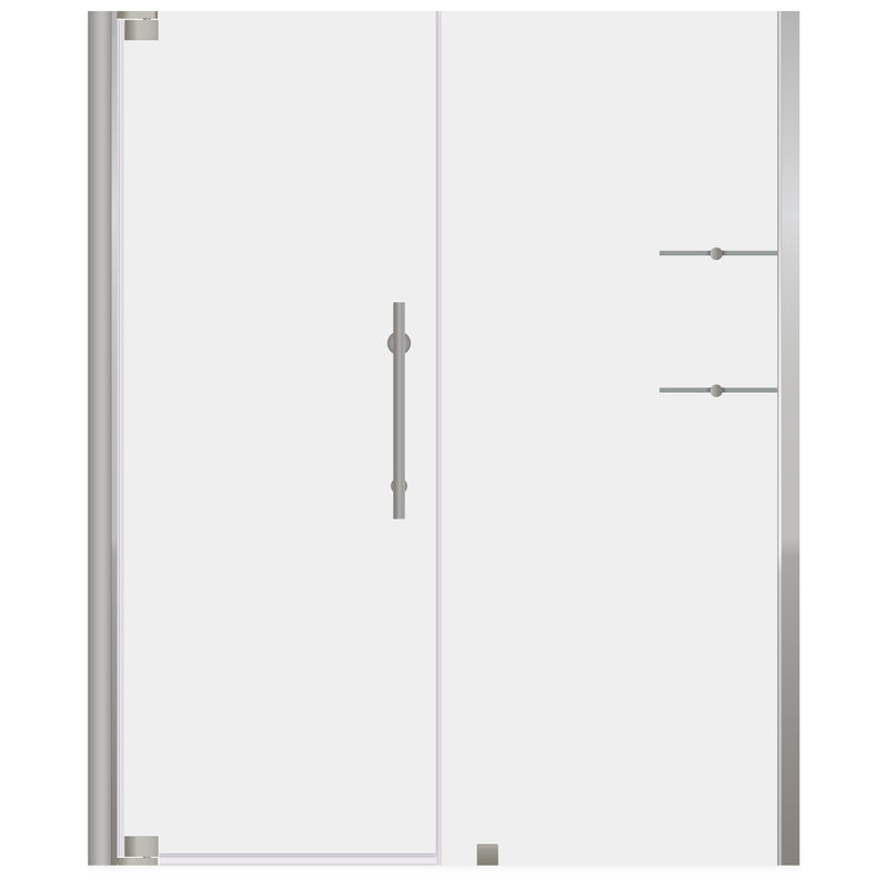 63-65 W x 72 H Swing-Out Shower Door ULTRA-G LBSDG3472-B+LBSEG3072-B-SD