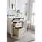 James Martin Brittany 30" Single Vanity Bright White with 3 cm Ethereal Noctis Quartz Top 650-V30-BW-3ENC