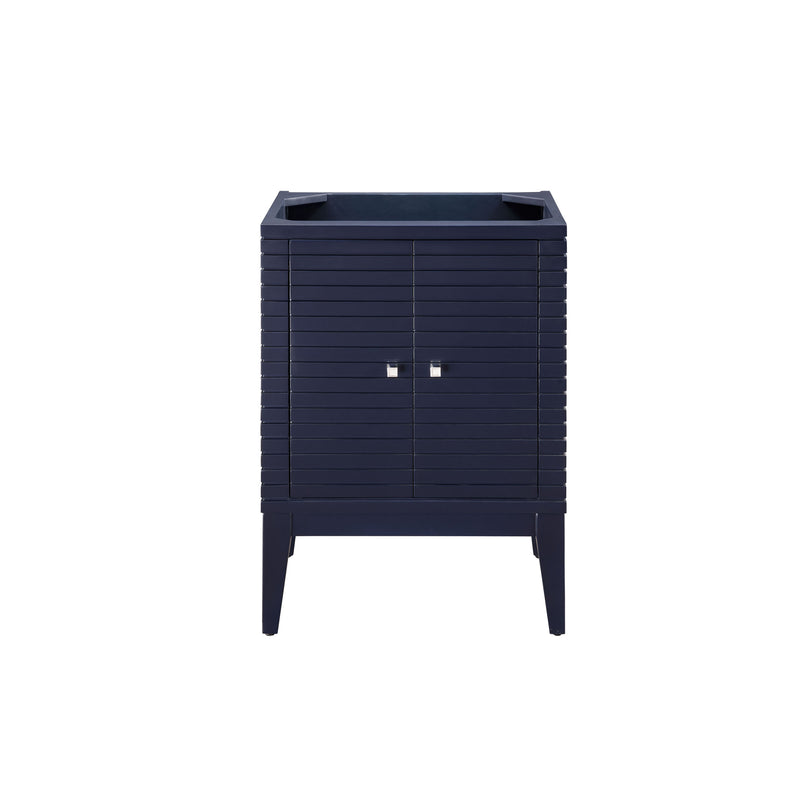 James Martin Linden 24" Single Vanity Cabinet Navy Blue E213-V24-NVB