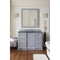 James Martin De Soto 48" Single Vanity Silver Gray with 3 cm Charcoal Soapstone Quartz Top 825-V48-SL-3CSP