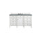 James Martin Brittany 60" Bright White Single Vanity with 3 cm Cala Blue Quartz Top 650-V60S-BW-3CBL