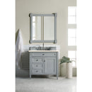 James Martin Brittany 36" Urban Gray Single Vanity with 3 cm Eternal Marfil Quartz Top 650-V36-UGR-3EMR