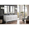 James Martin Athens 72" Double Vanity Cabinet Glossy White with 3 cm Carrara White Top E645-V72-GW-3CAR