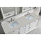 James Martin Savannah 72" Double Vanity Cabinet Bright White with 3 cm Eternal Serena Quartz Top 238-104-V72-BW-3ESR