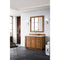 James Martin Bristol 48" Single Vanity Saddle Brown with 3 cm Ethereal Noctis Quartz Top 157-V48-SBR-3ENC