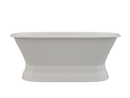 Cambridge Plumbing Cast Iron Double Ended Tub 66"x30", No Faucet Drillings