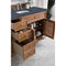 James Martin Savannah 48" Single Vanity Cabinet Driftwood with 3 cm Charcoal Soapstone Quartz Top 238-104-5211-3CSP