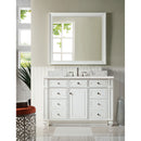 James Martin Bristol 48" Single Vanity Bright White with 3 cm Eternal Serena Quartz Top 157-V48-BW-3ESR