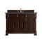 James Martin Brookfield 48" Burnished Mahogany Single Vanity with 3 cm Charcoal Soapstone Quartz Top 147-114-5266-3CSP