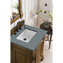 James Martin Brookfield 26" Country Oak Single Vanity with 3 cm Cala Blue Quartz Top 147-114-V26-COK-3CBL