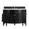 James Martin Brittany 46" Single Vanity Black Onyx with 3 cm Classic White Quartz Top 650-V46R-BKO-CLW