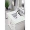 James Martin Brookfield 36" Bright White Single Vanity with 3 cm Ethereal Noctis Quartz Top 147-V36-BW-3ENC