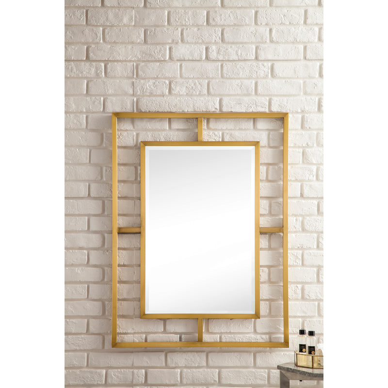 James Martin Boston 30" Rectangular Mirror Radiant Gold 105-M30-RGD